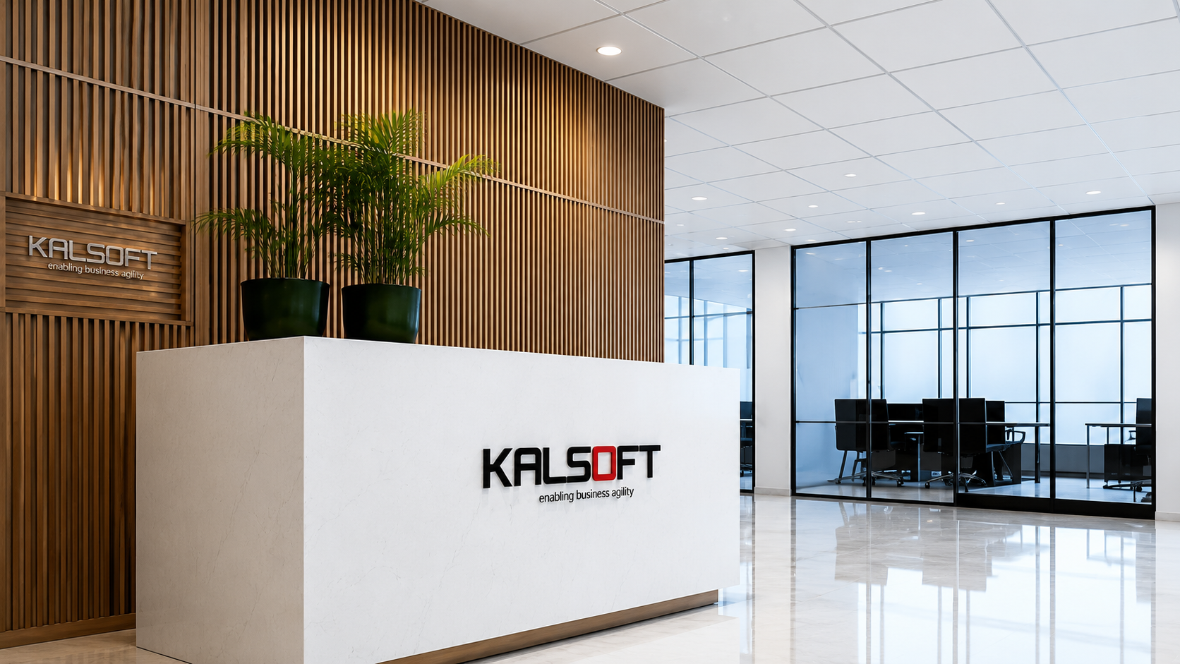 KalSoft office entrance and reception